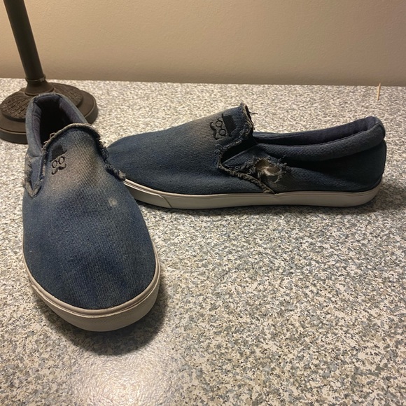 Jean-textured flats - Picture 2 of 4